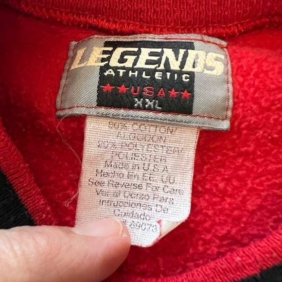 LEGENDS Vintage 90’s Chicago Bulls Sweatshirt, Stitched Bull, XXL - Picture 4 of 5